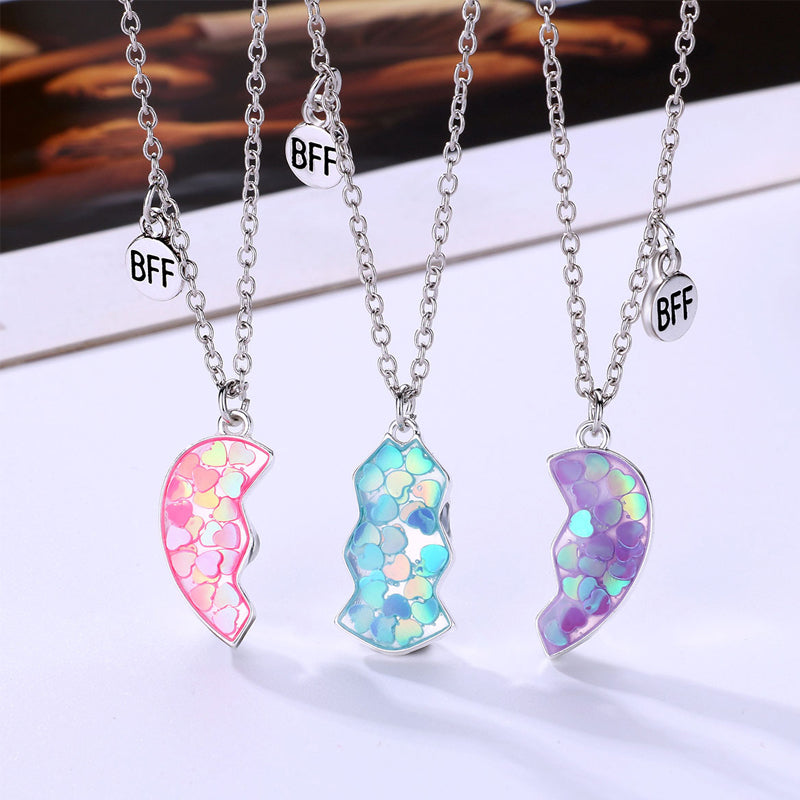 3 Piece Magnetic Necklace Best Friends