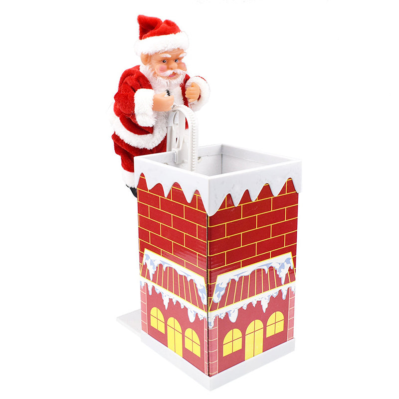 Electric Chimney Climbing Santa Claus Musical Toys