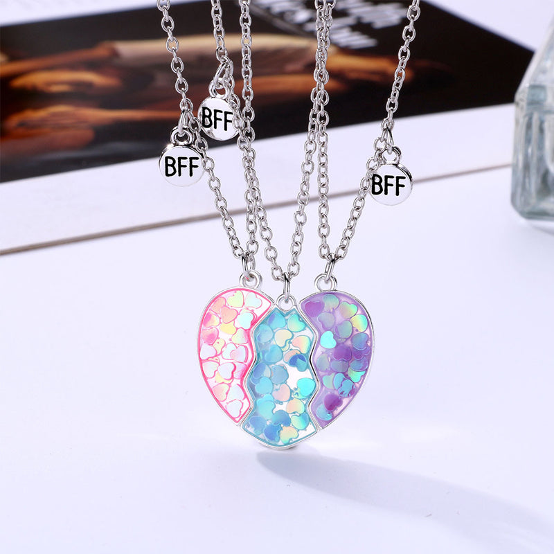 3 Piece Magnetic Necklace Best Friends