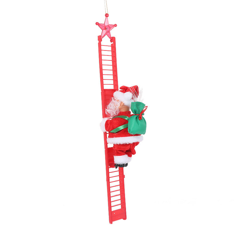 Electric Chimney Climbing Santa Claus Musical Toys