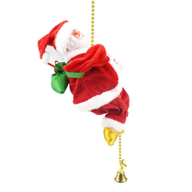 Electric Chimney Climbing Santa Claus Musical Toys