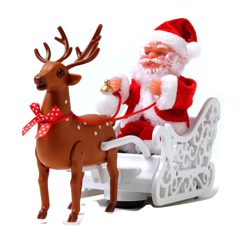 Electric Chimney Climbing Santa Claus Musical Toys
