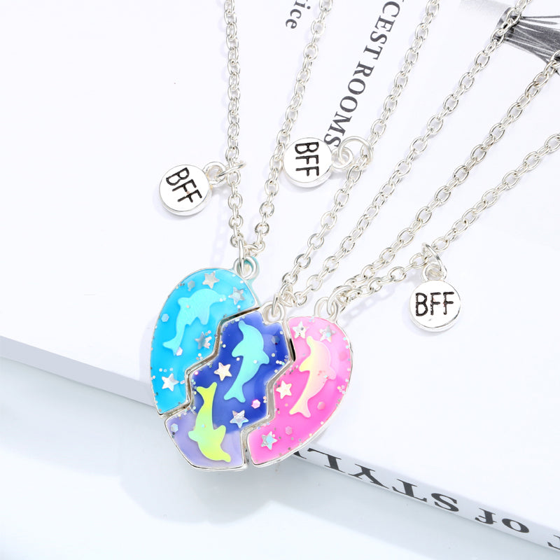 3 Piece Magnetic Necklace Best Friends