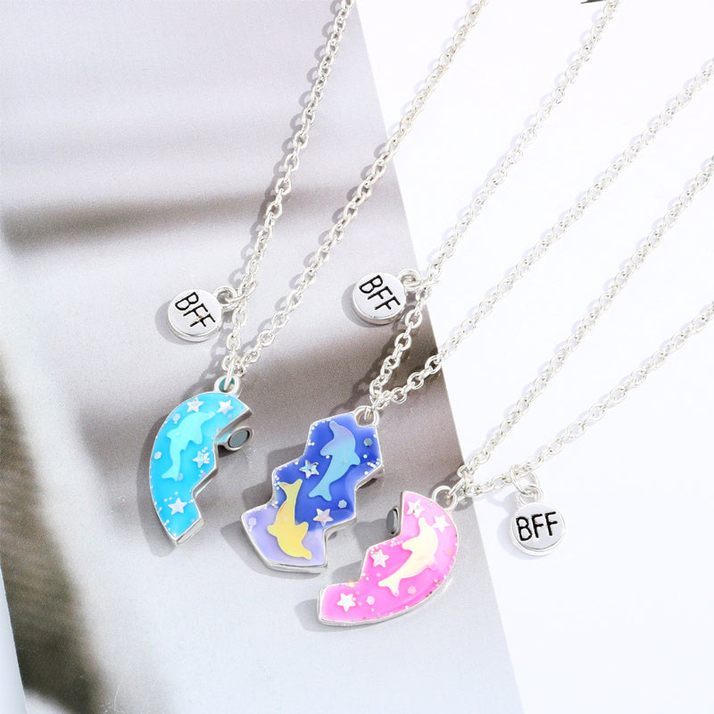 3 Piece Magnetic Necklace Best Friends