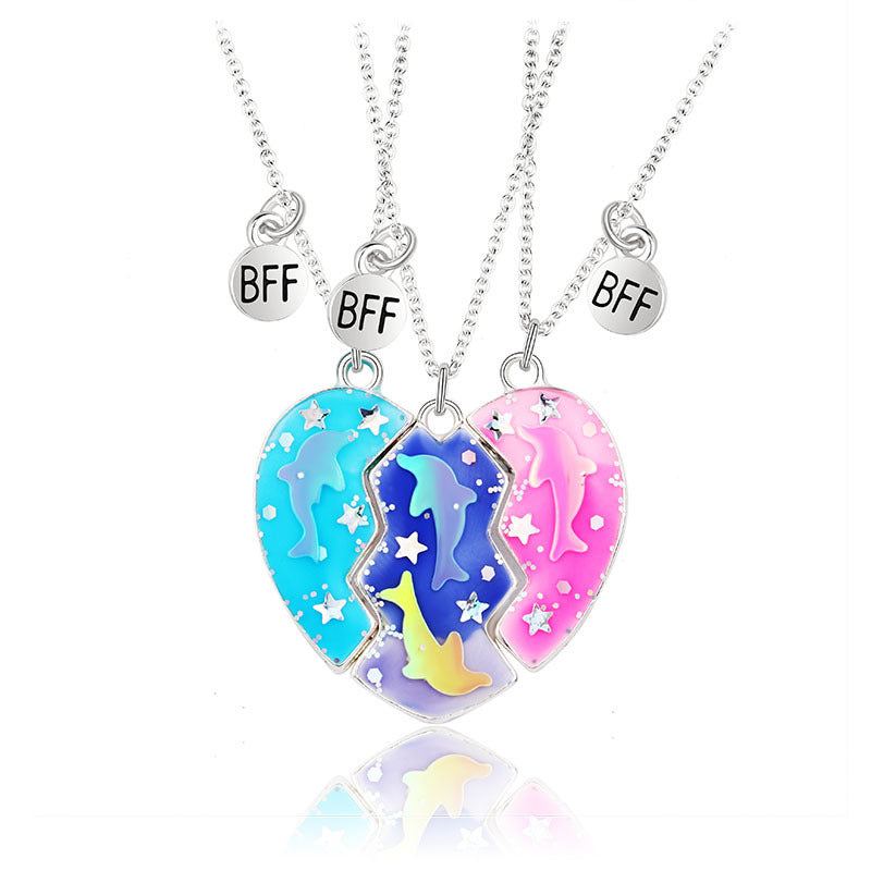 3 Piece Magnetic Necklace Best Friends
