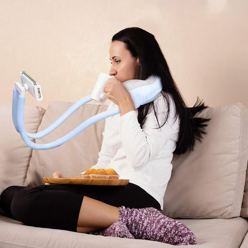 U-shaped pillow cell phone holder