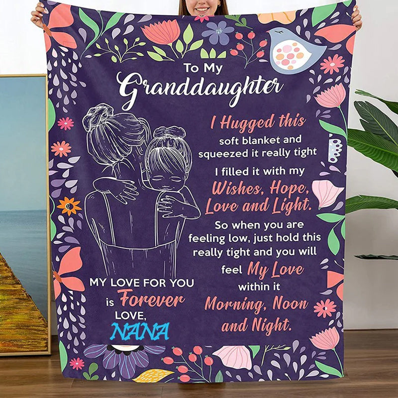 Granddaughter's Gift-Sweet Words Blanket