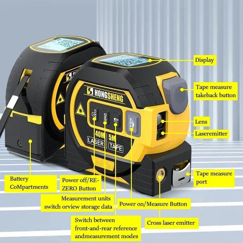 3-In-1 Infrared Laser Tape Measuring (Free Shipping)