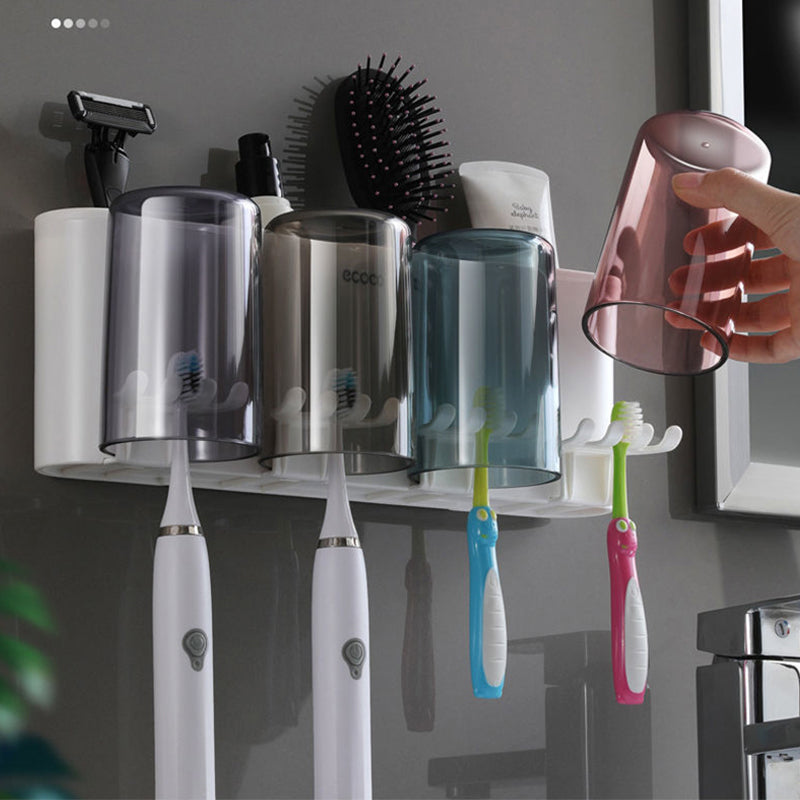 Hole-free Toothbrush Storage Rack