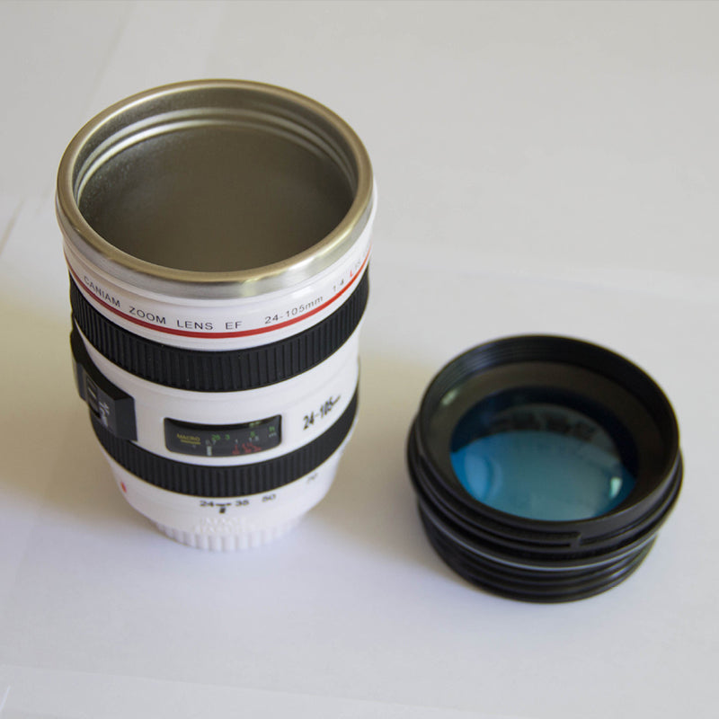 Camera Lens Inspired Insulated Mug Coffee Mug