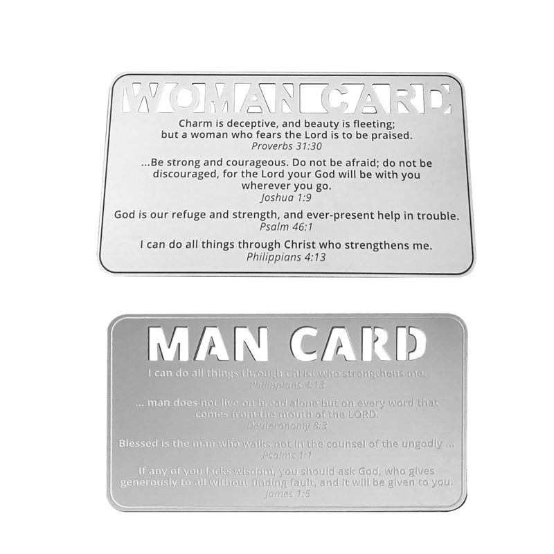 Men and Women Bible Verse Prayer Cards