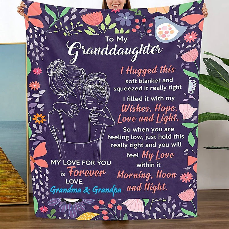 Granddaughter's Gift-Sweet Words Blanket