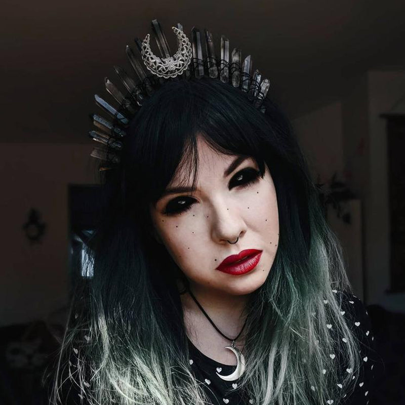 Crystal crown tiara