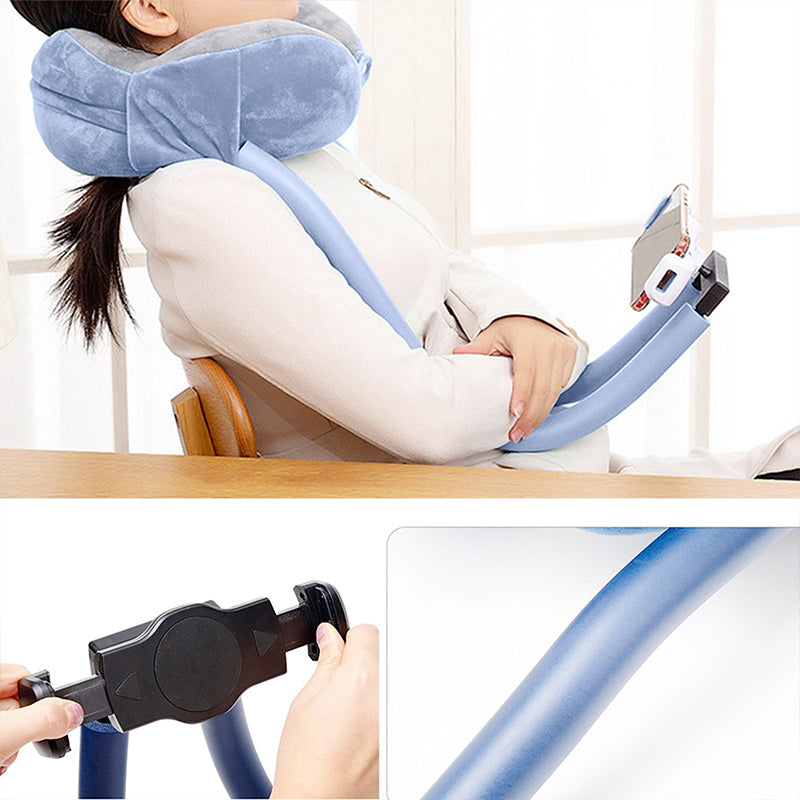 U-shaped pillow cell phone holder