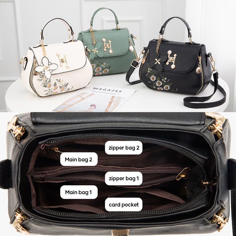 Fashion Embroidered Bucket Bag