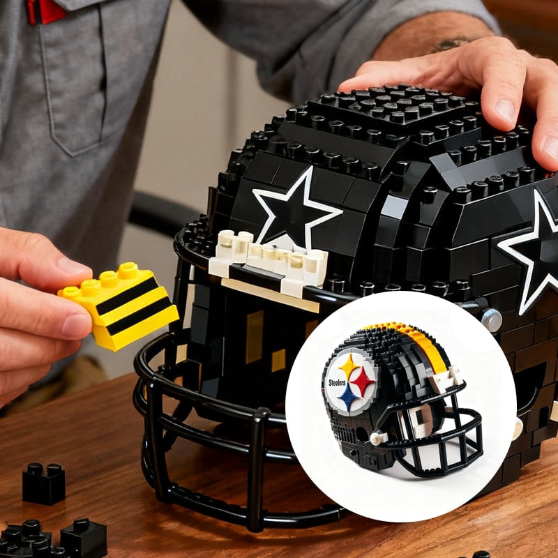 NFL Construction Helmet Building Blocks