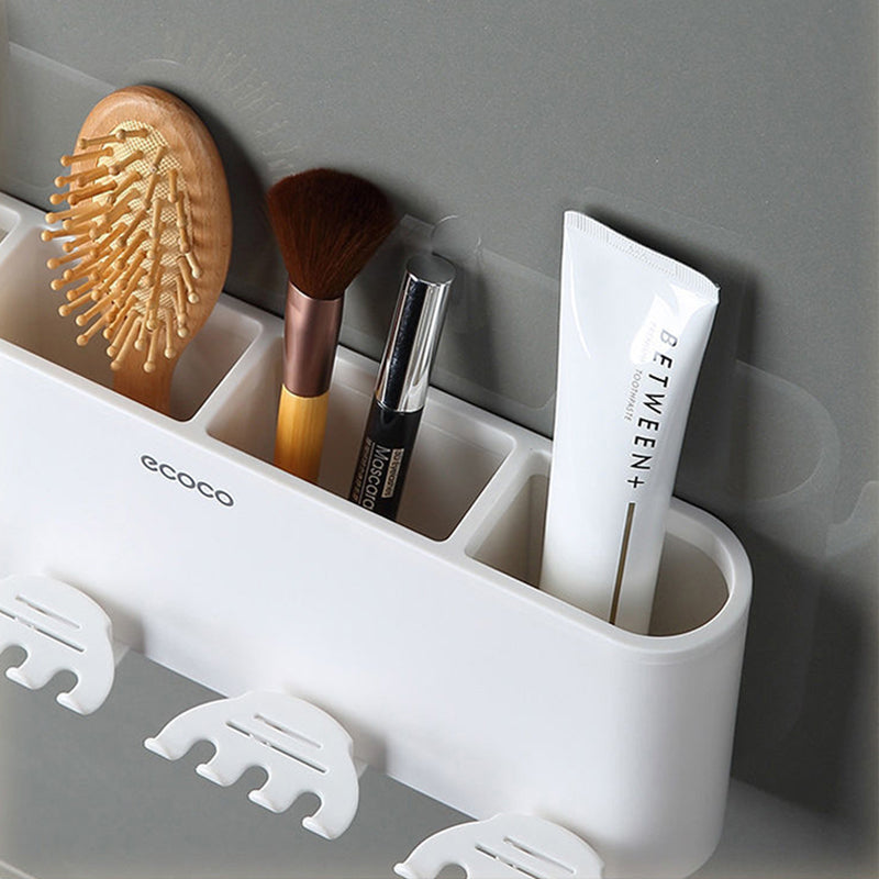 Hole-free Toothbrush Storage Rack