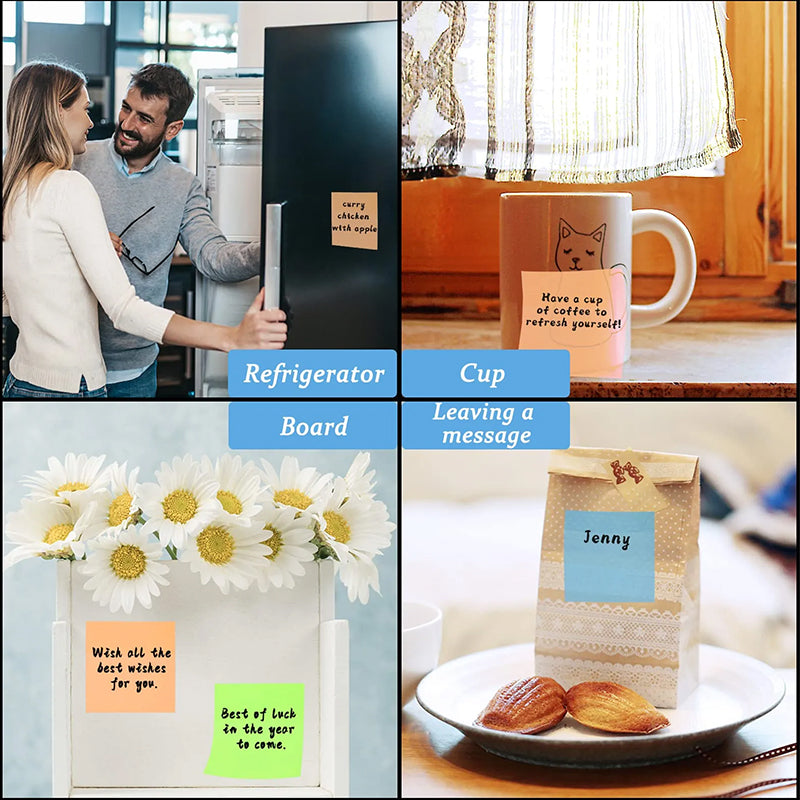 Waterproof transparent sticky notes