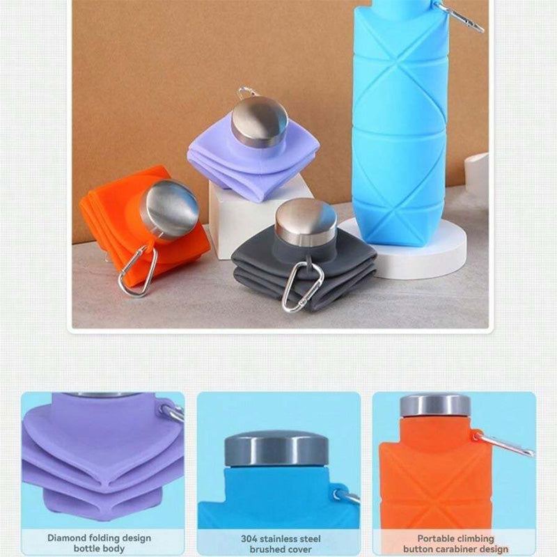 700ml Collapsible Silicone Water Bottle