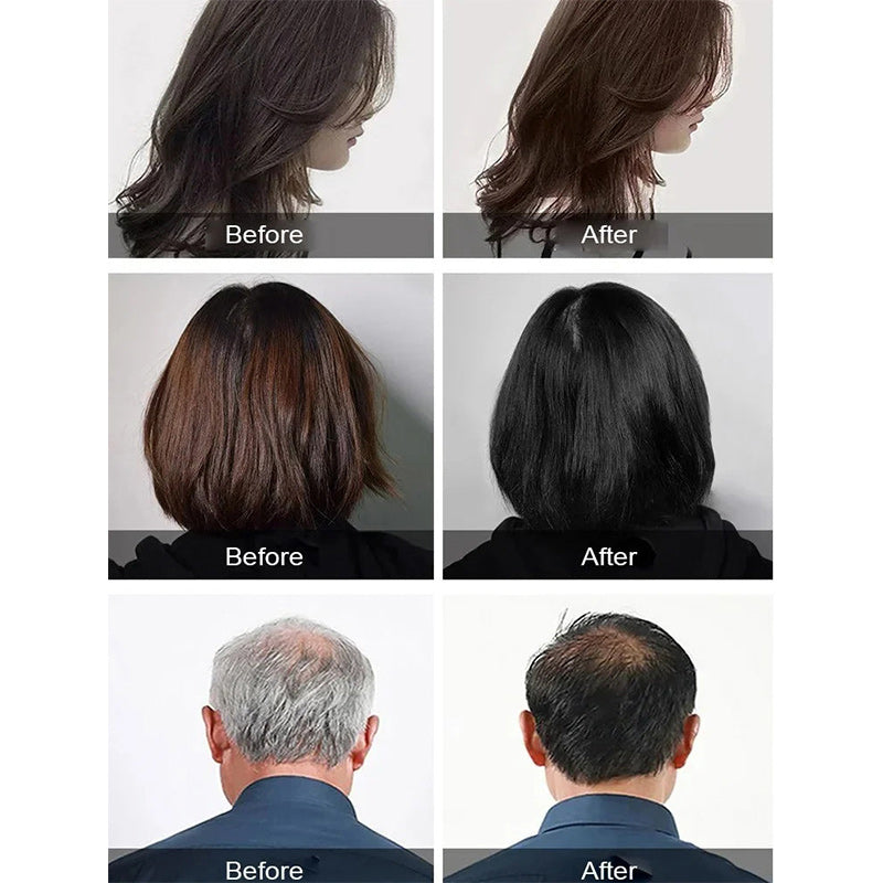 Pure Plant Extract For Grey Hair Color Bubble Dye