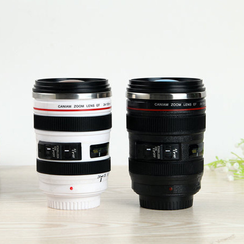 Camera Lens Inspired Insulated Mug Coffee Mug