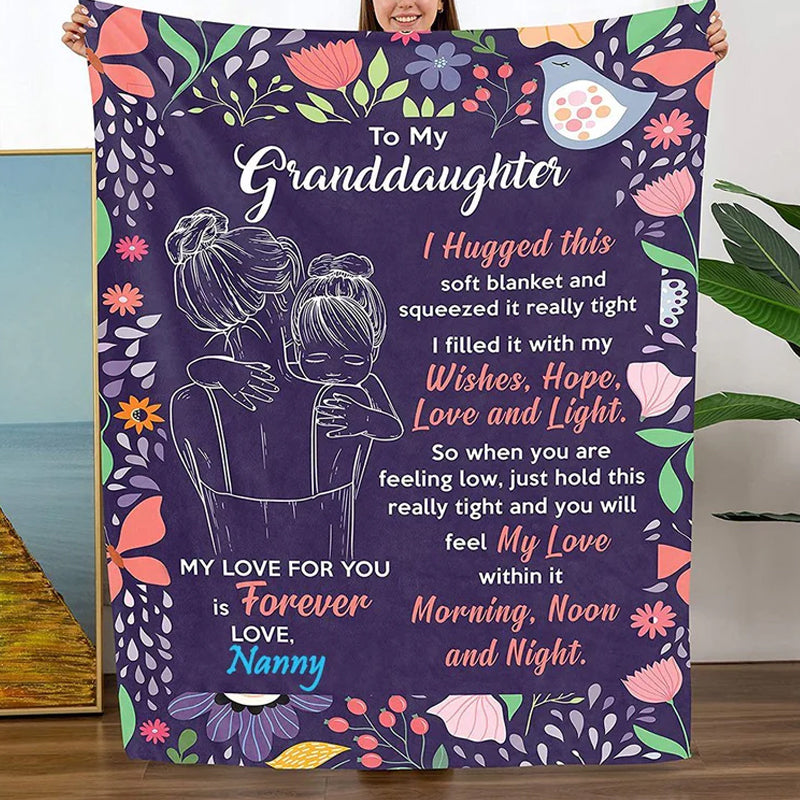 Granddaughter's Gift-Sweet Words Blanket