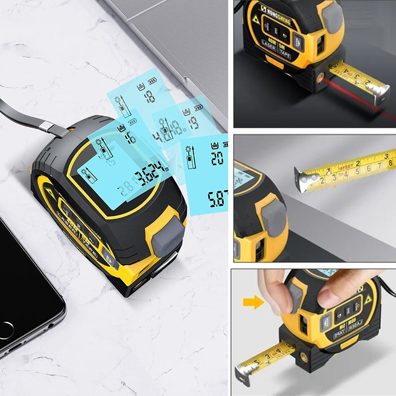 3-In-1 Infrared Laser Tape Measuring (Free Shipping)