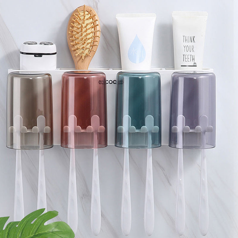 Hole-free Toothbrush Storage Rack