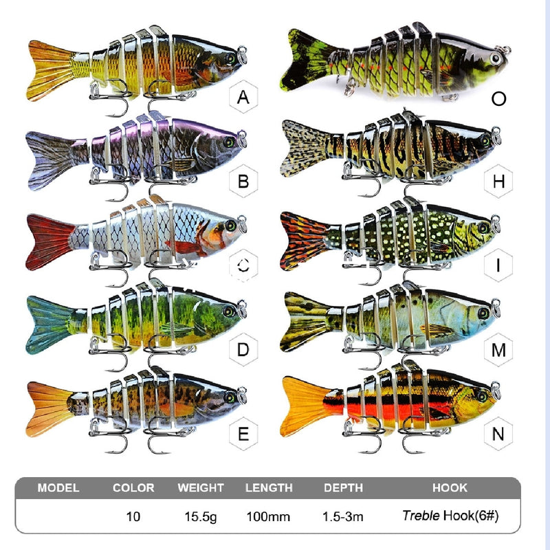 Simulated Fishing Lure Fishing Tool(5pcs)