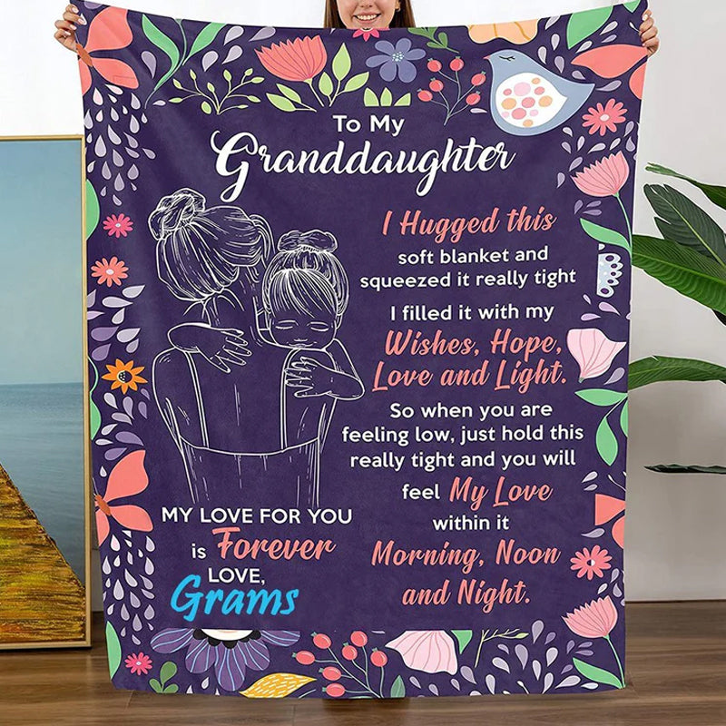 Granddaughter's Gift-Sweet Words Blanket