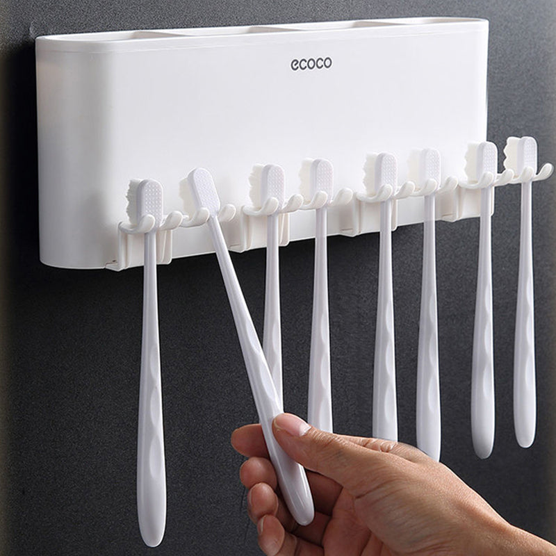 Hole-free Toothbrush Storage Rack