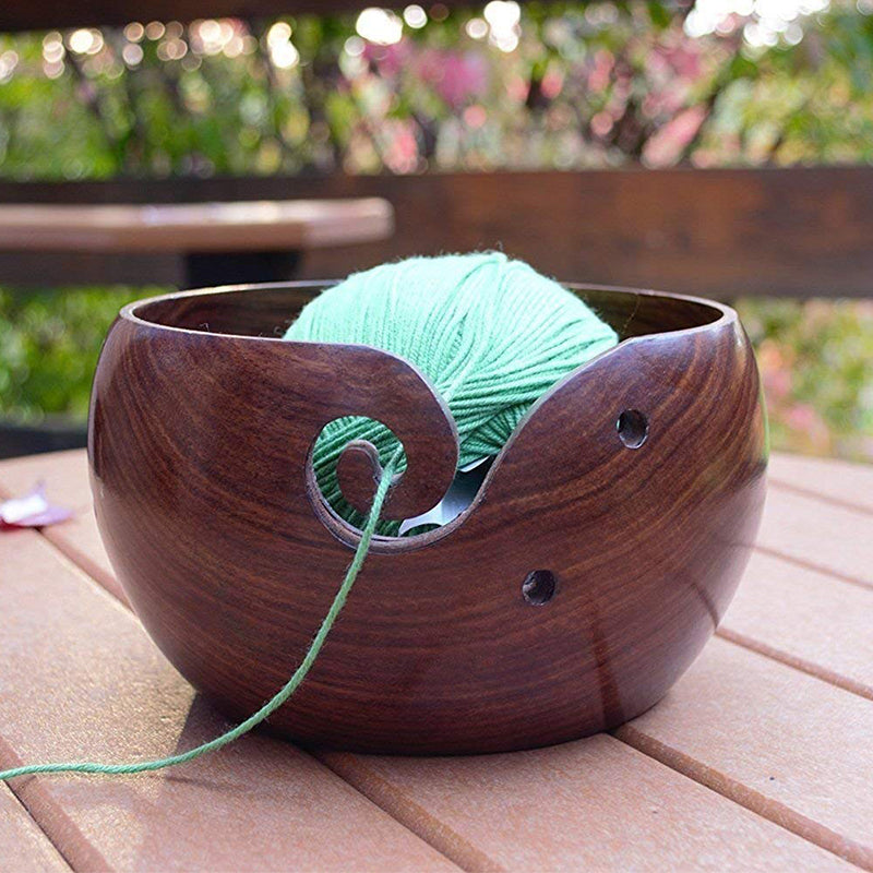 Handmade Wooden Wool Organizer