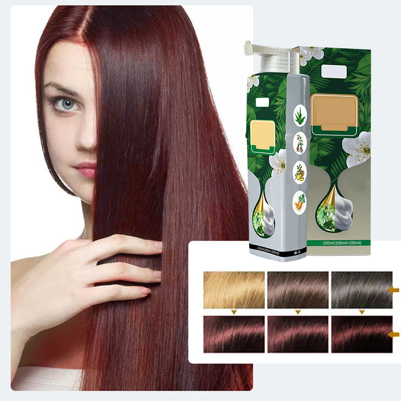 Pure Plant Extract For Grey Hair Color Bubble Dye