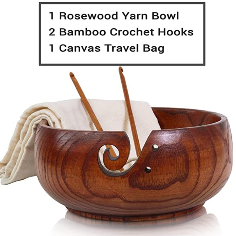 Handmade Wooden Wool Organizer