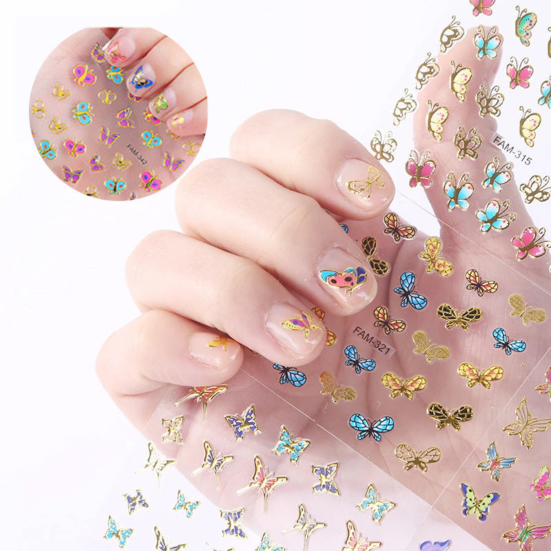 Nail Decals Butterfly Stickers