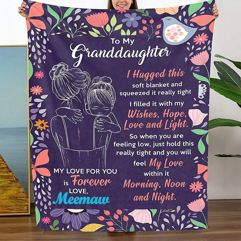 Granddaughter's Gift-Sweet Words Blanket