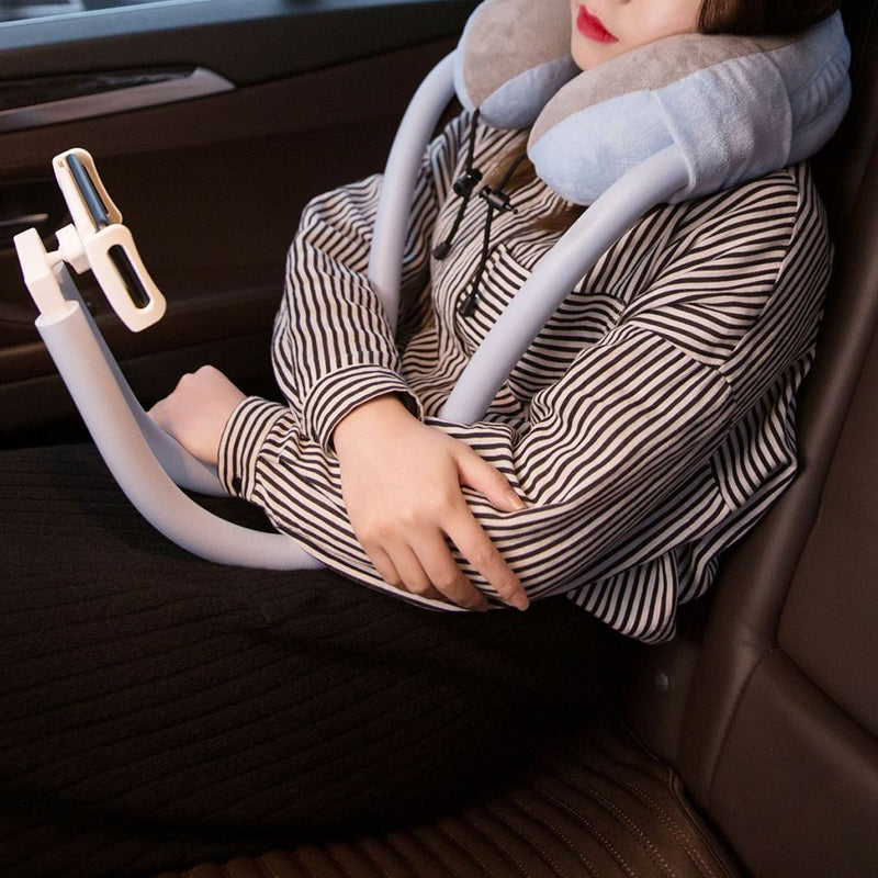 U-shaped pillow cell phone holder