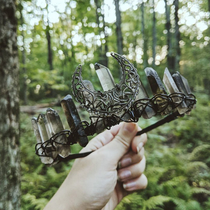 Crystal crown tiara