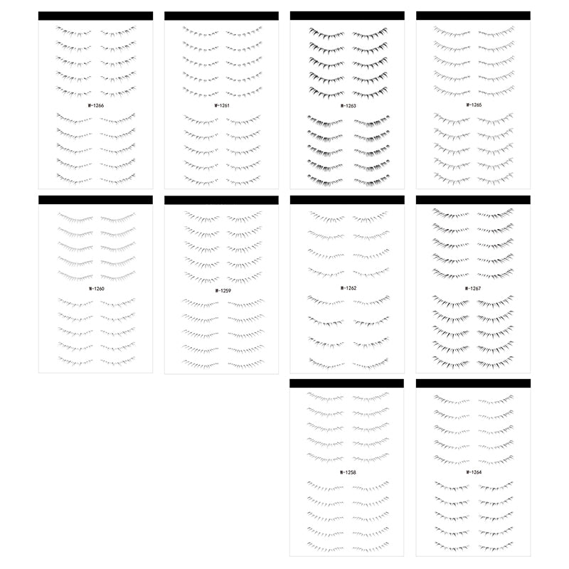 Lower Eyelash Tattoo Sticker Set