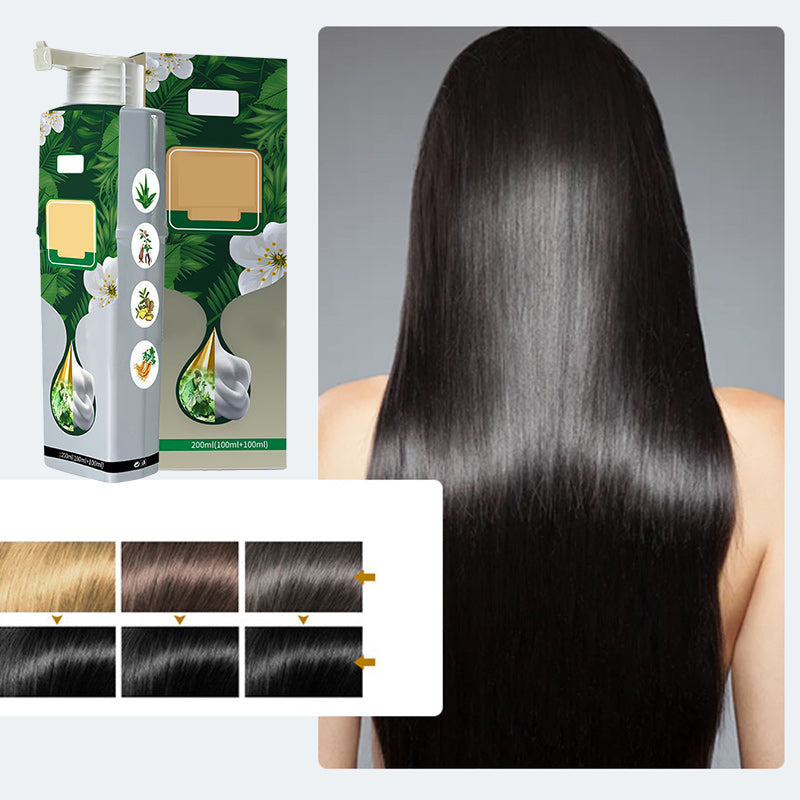 Pure Plant Extract For Grey Hair Color Bubble Dye