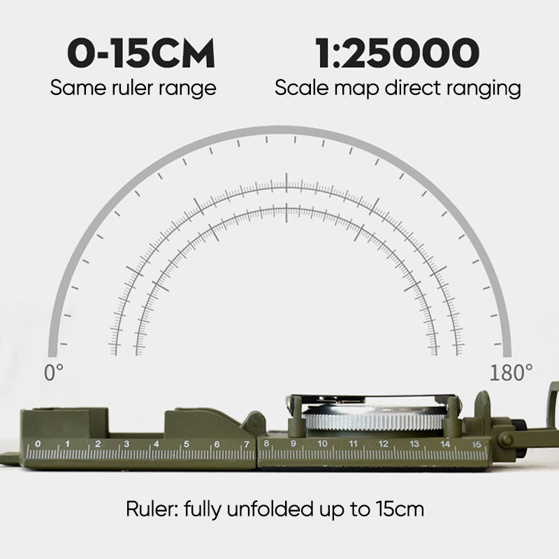 Military Grade Lensatic Sighting Compass