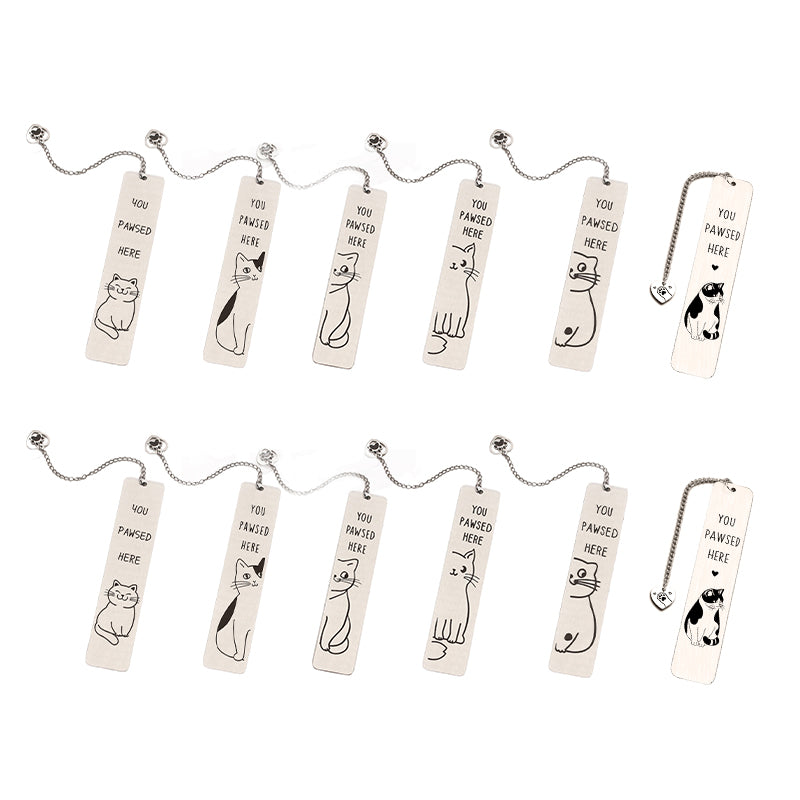 Stainless Steel Kitten Bookmark