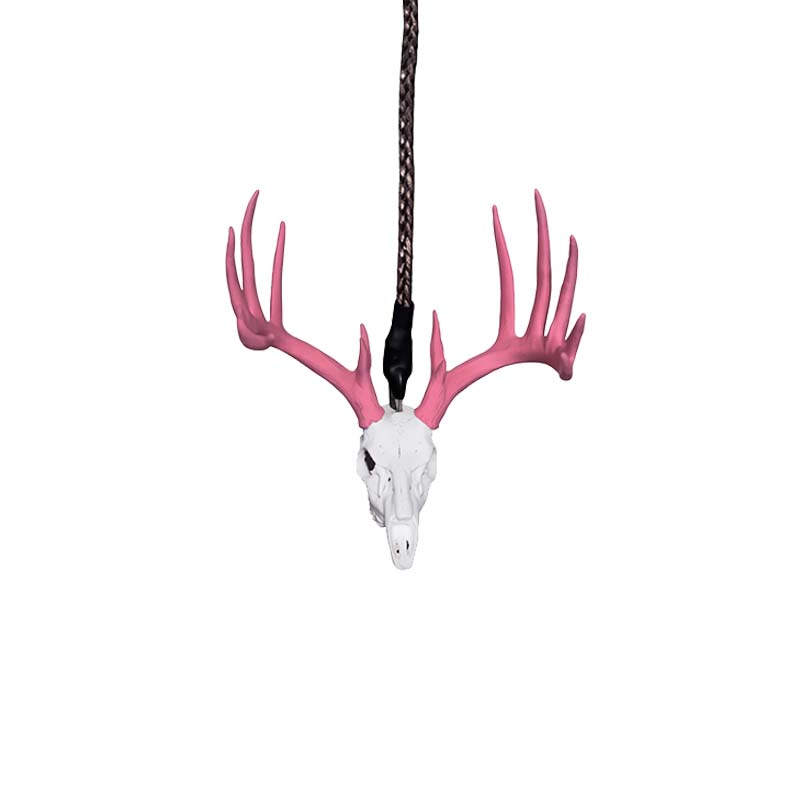 Whitetail Deer Skull Rearview Mirror Hanger
