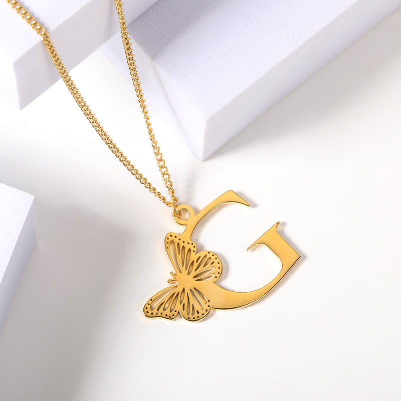 Butterfly Alphabet Pendant