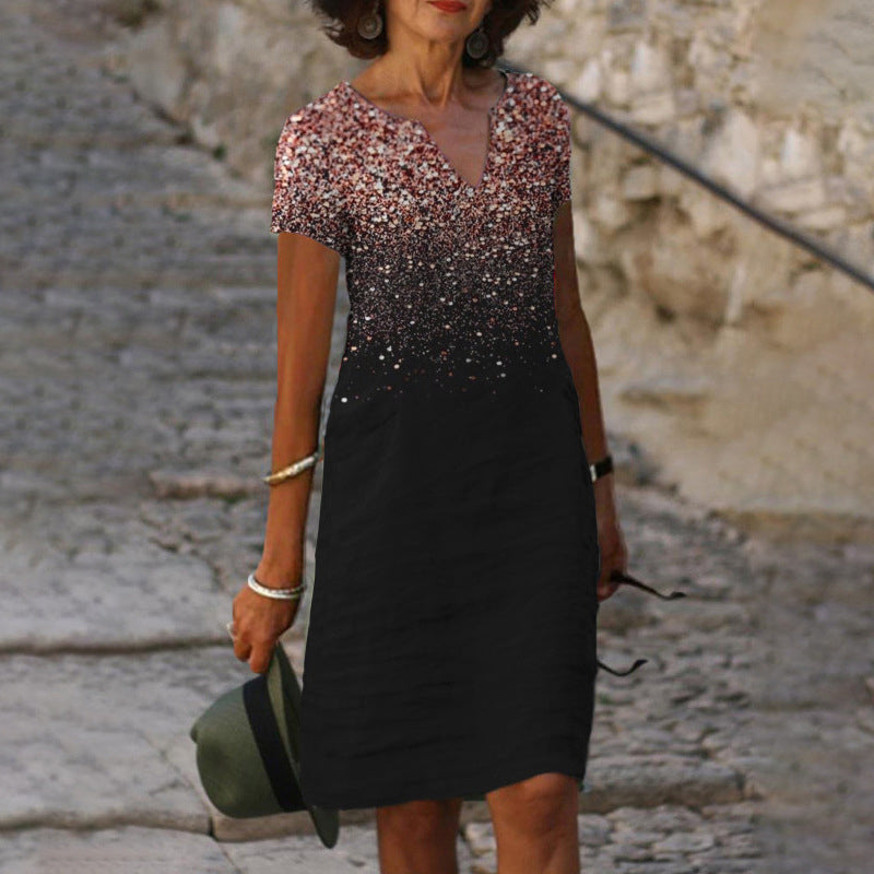 Women‘s Shift  Knee Length Dress