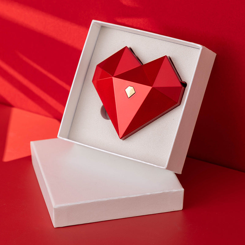 Heart Shaped Diamond Jewelry Box