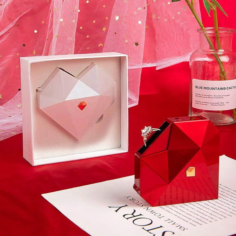 Heart Shaped Diamond Jewelry Box