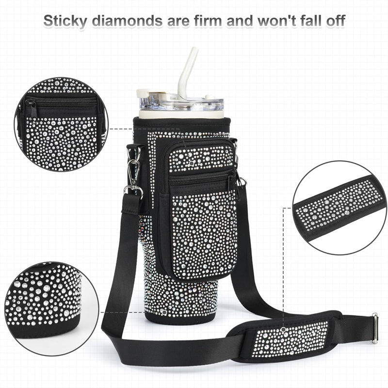 Glittering Diamond Drinkware Tumbler Bag