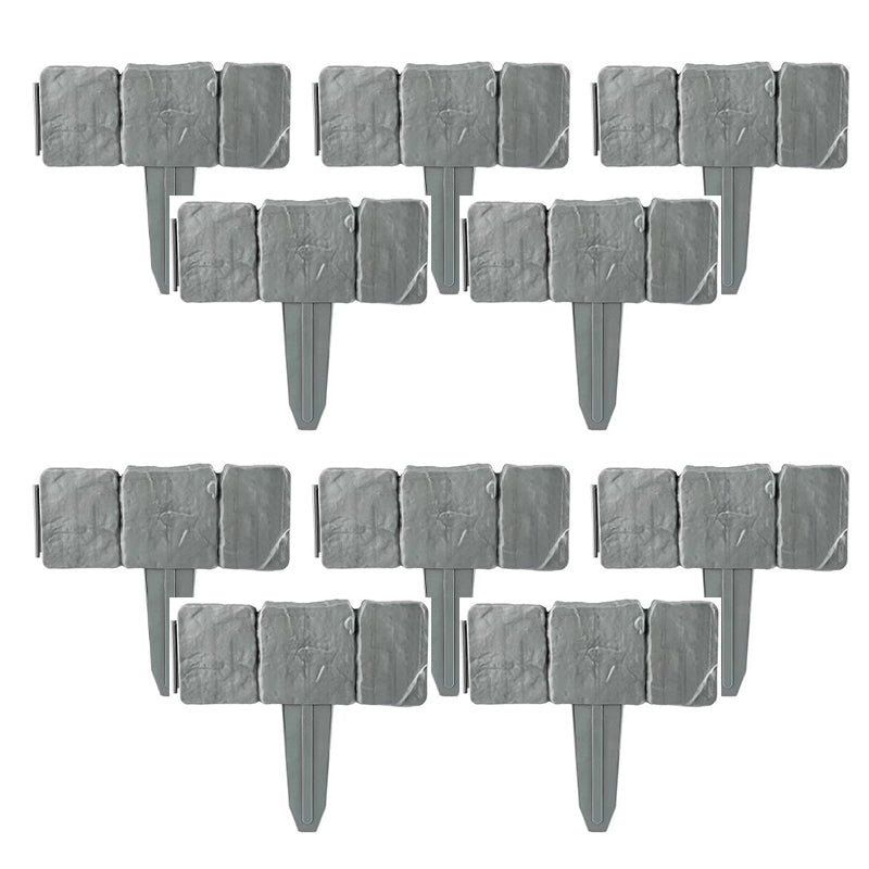 Stone Look No-Dig Garden Edging Fence