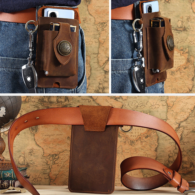 Multifunctional Leather Waist Bag